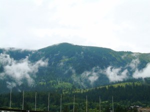 above Garmisch Olympik Stadium