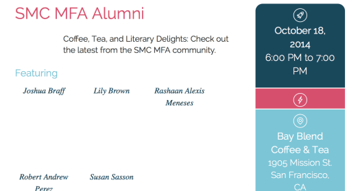 SMC MFA Lit Crawl 2014